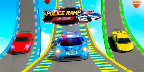 Play Police Car Ramp Stunts Race 3D on PC