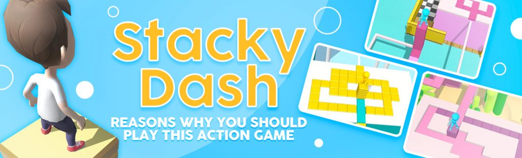 stacky dash action game header