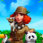 zoo keeper bursing panda and toucan