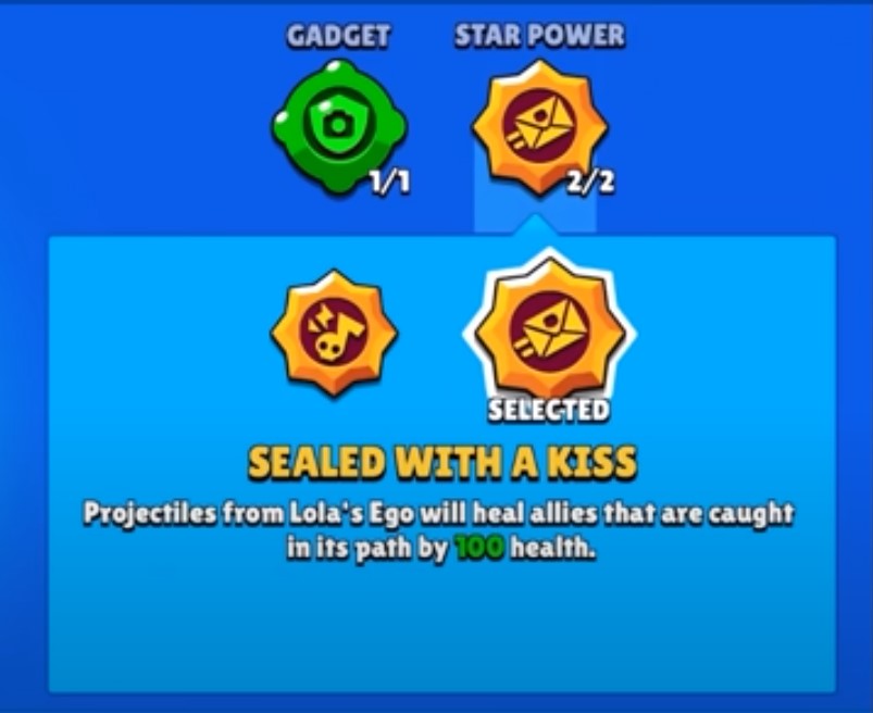 Brawl Star lola Sealed with a Kiss