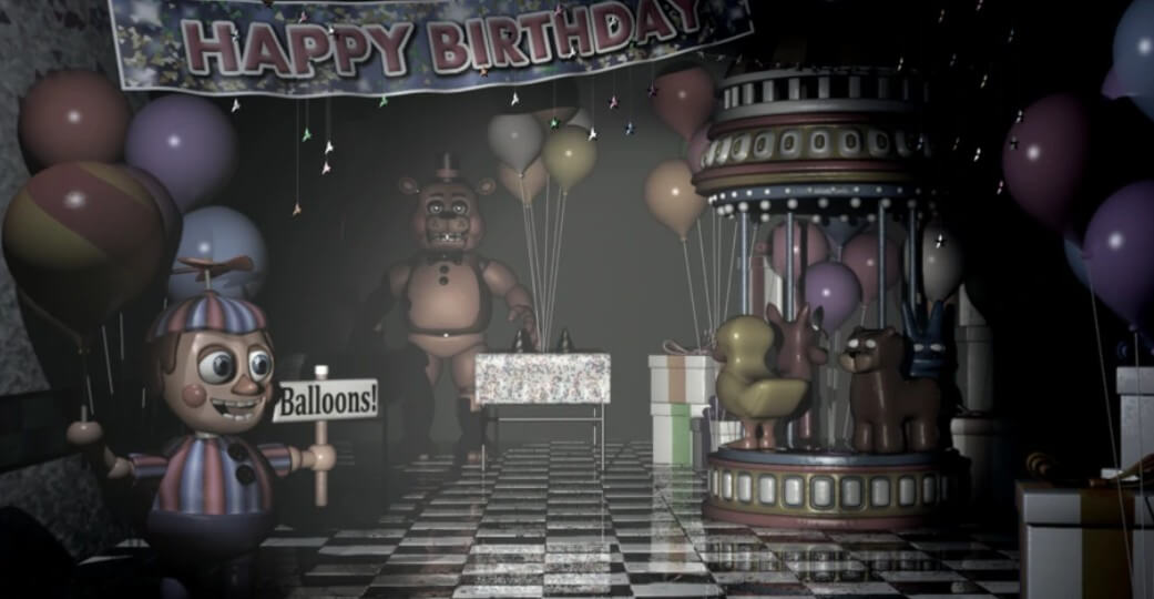 Five Nights at Freddy's 2: Gameplay Walkthrough Part 2 - NIGHT 2 - BALLOON  MAN ATTACKS! 