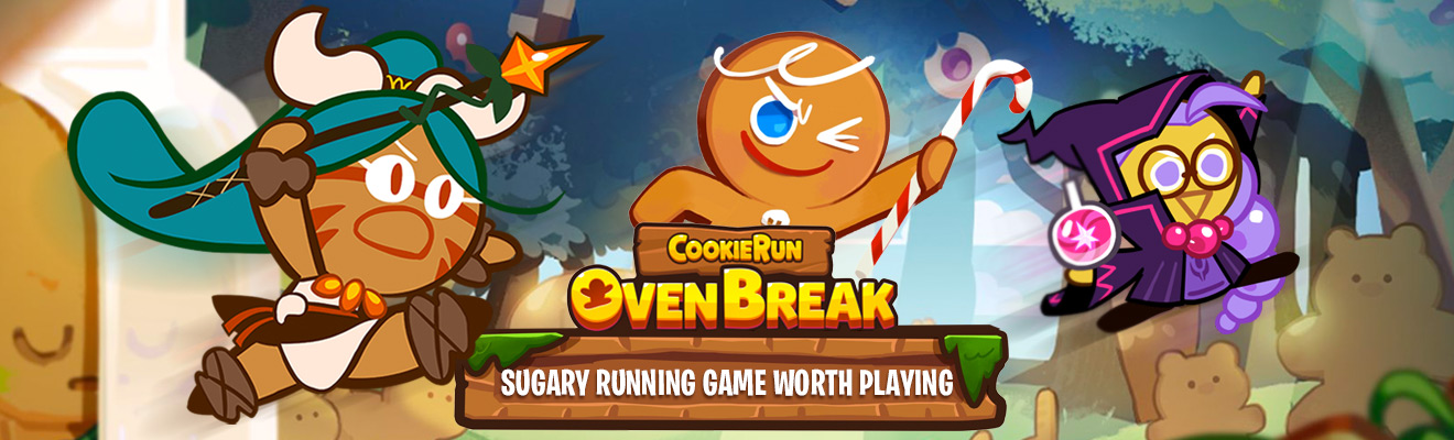 Cookie Run Ovenbreak runners running in magical forest