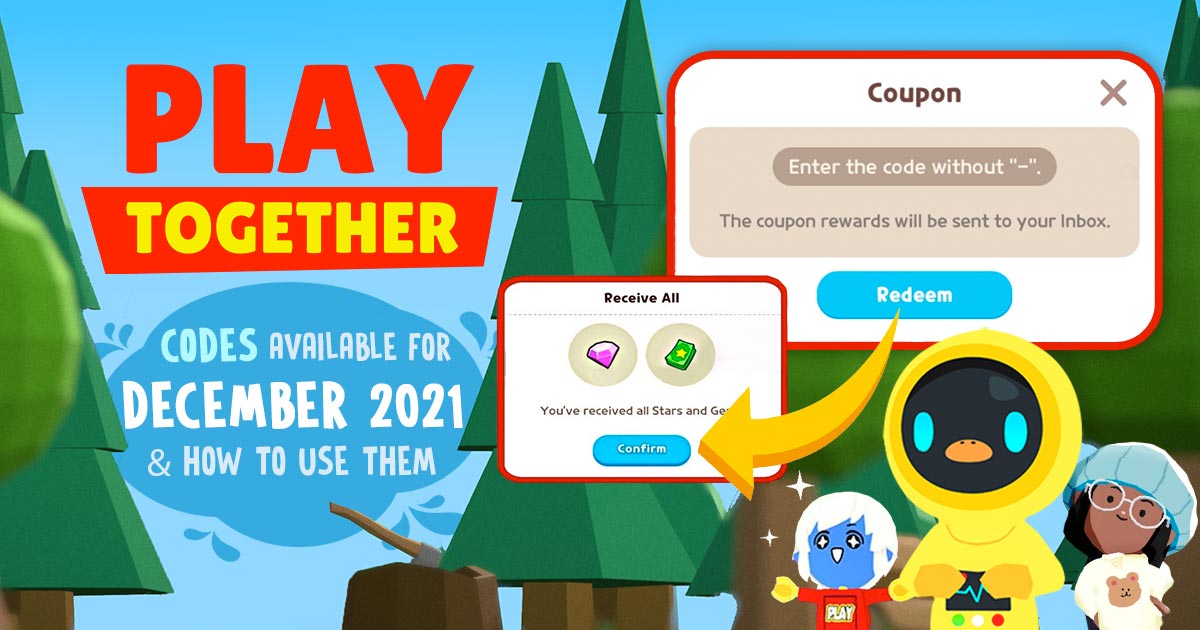 play together codes available for dec 2021