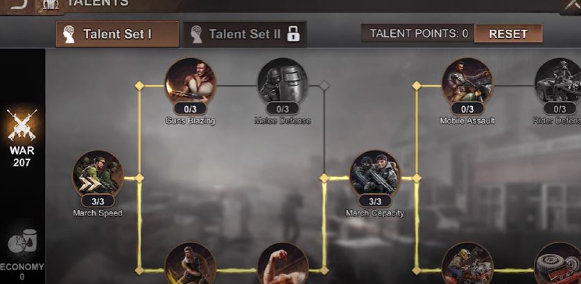 State of Survival talent tree