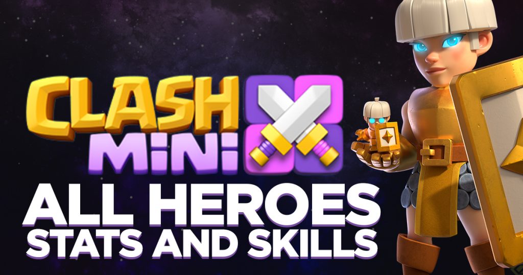 Clash Mini Characters Heroes Banner
