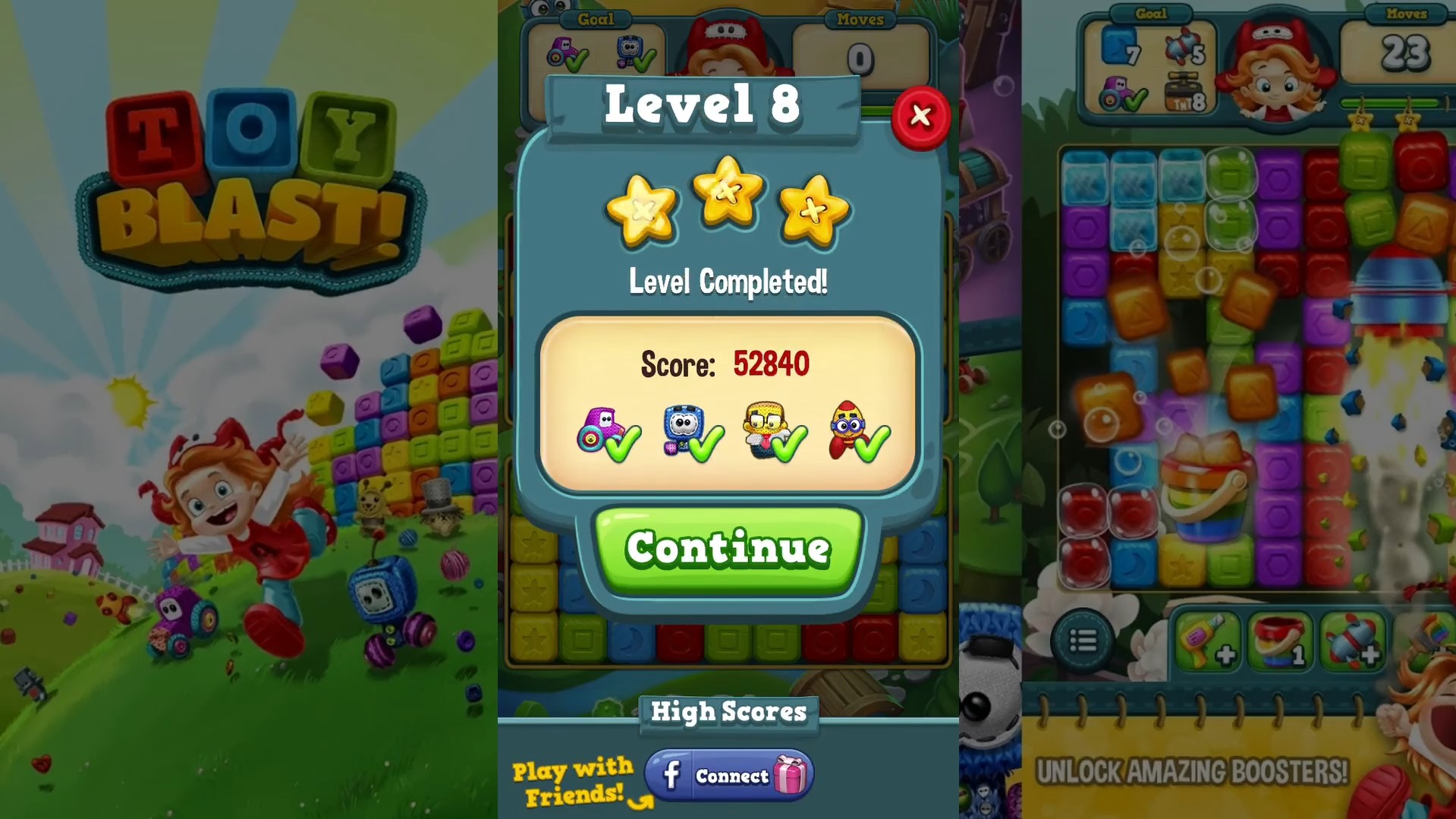 Toy Blast Level 3 Stars