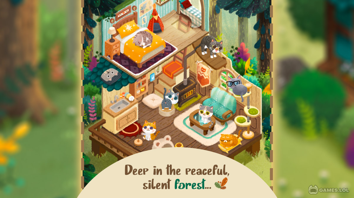 Secret Cat Forest Relaxing Cat Sim Game