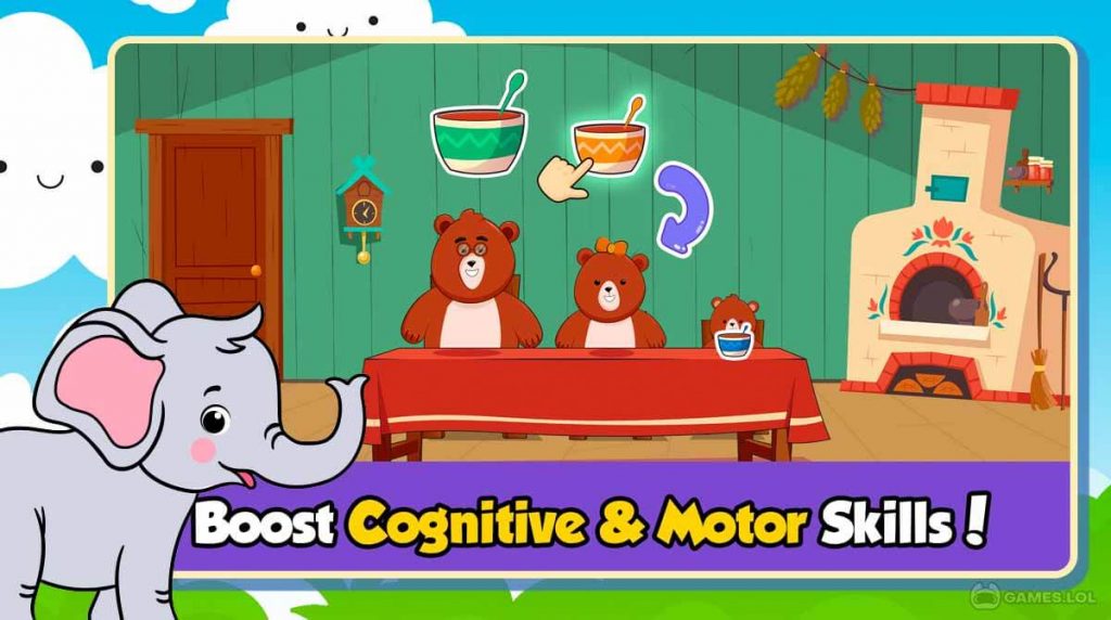 Boogie Bear's English Game: Level 1 Free Games online for kids in