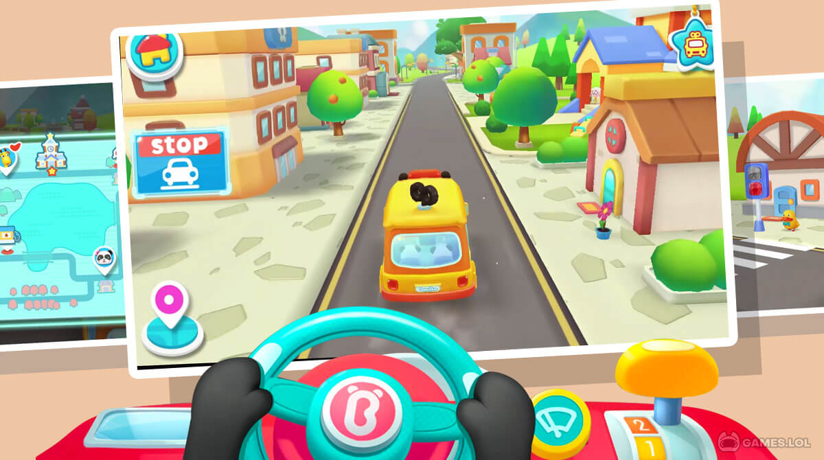 baby panda school bus pc download