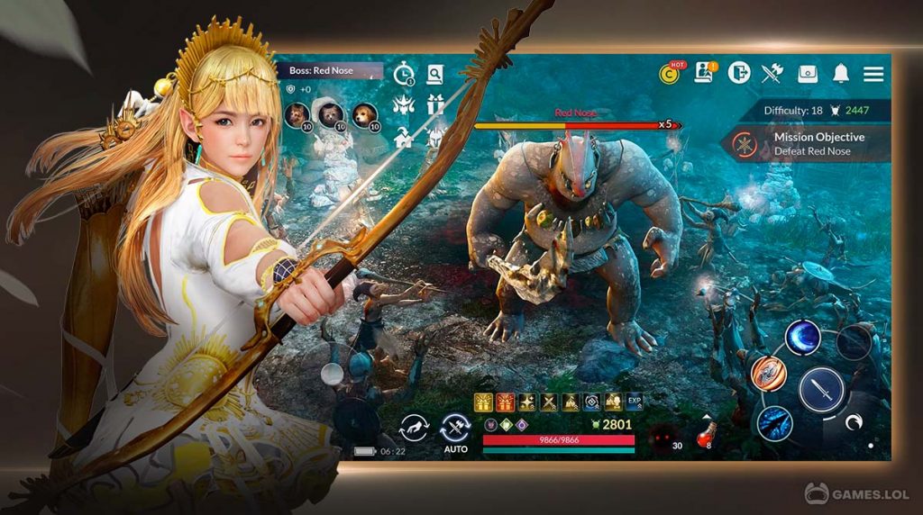 black desert mobile gameplay on pc