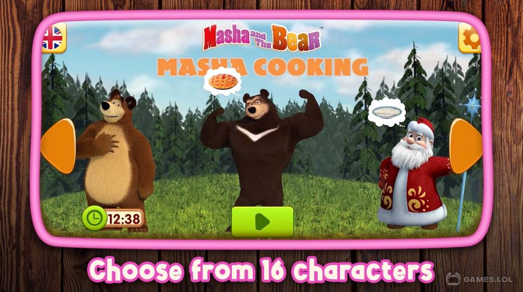 Jogo Masha and Bear Cooking Dash no Jogos 360
