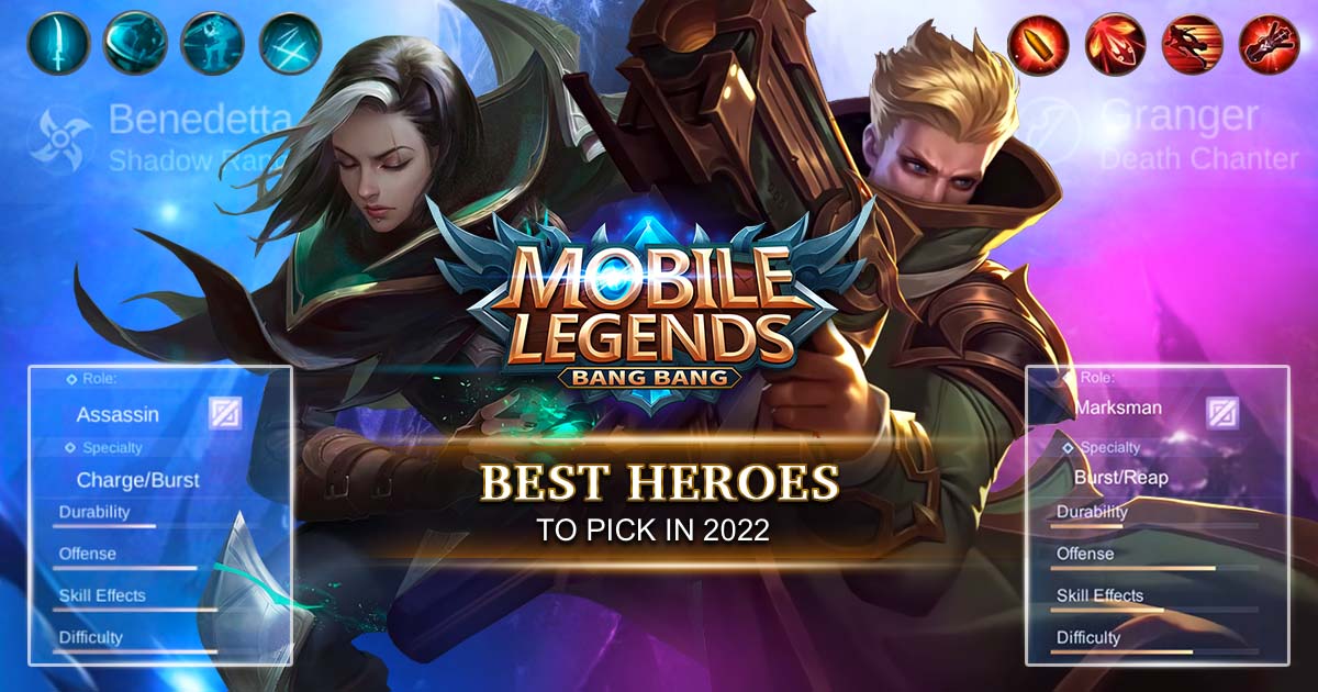 mobile legends best heroes pick 2022