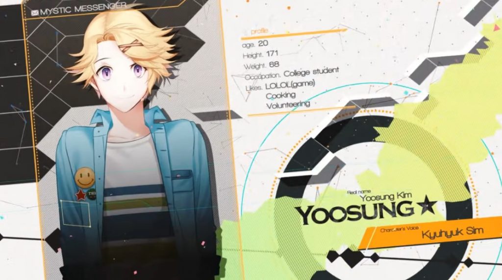 Mystic Messenger Yoosung