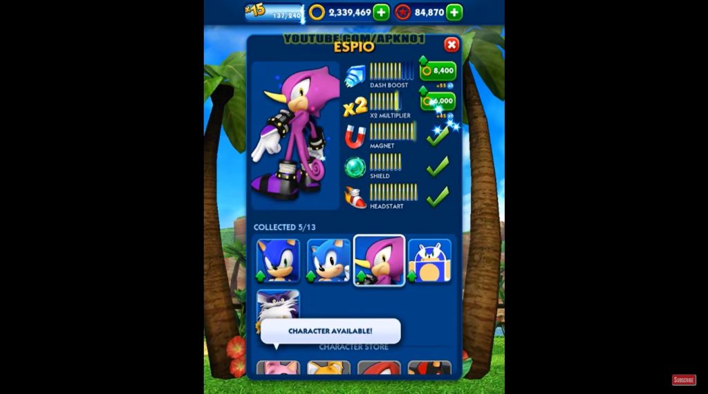 Sonic Dash Espio