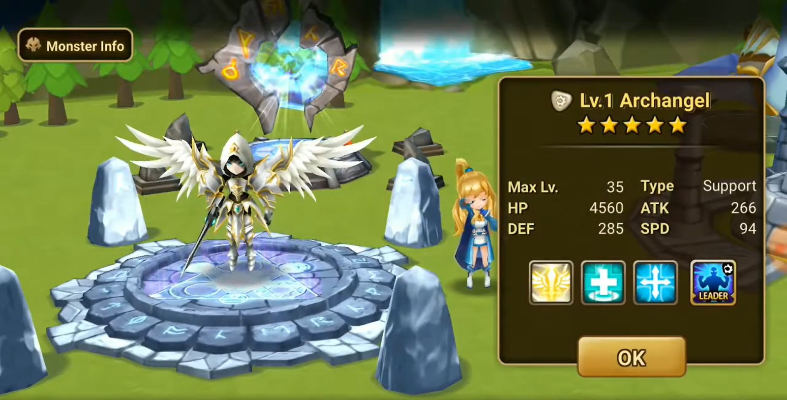 water sky dancer summoners war