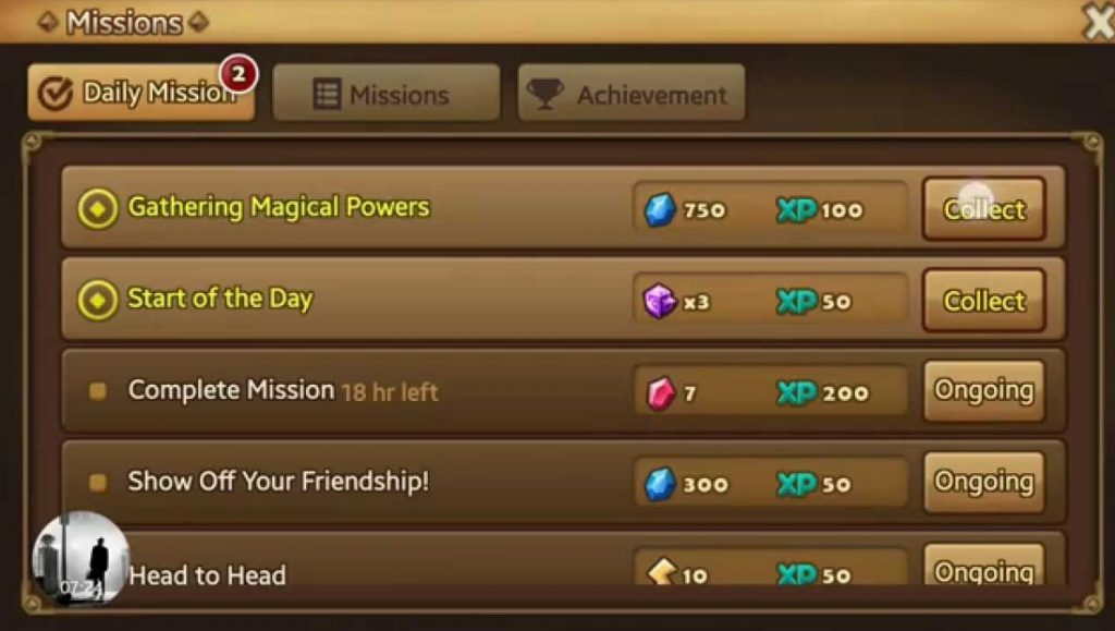 Summoners War Daily Missions