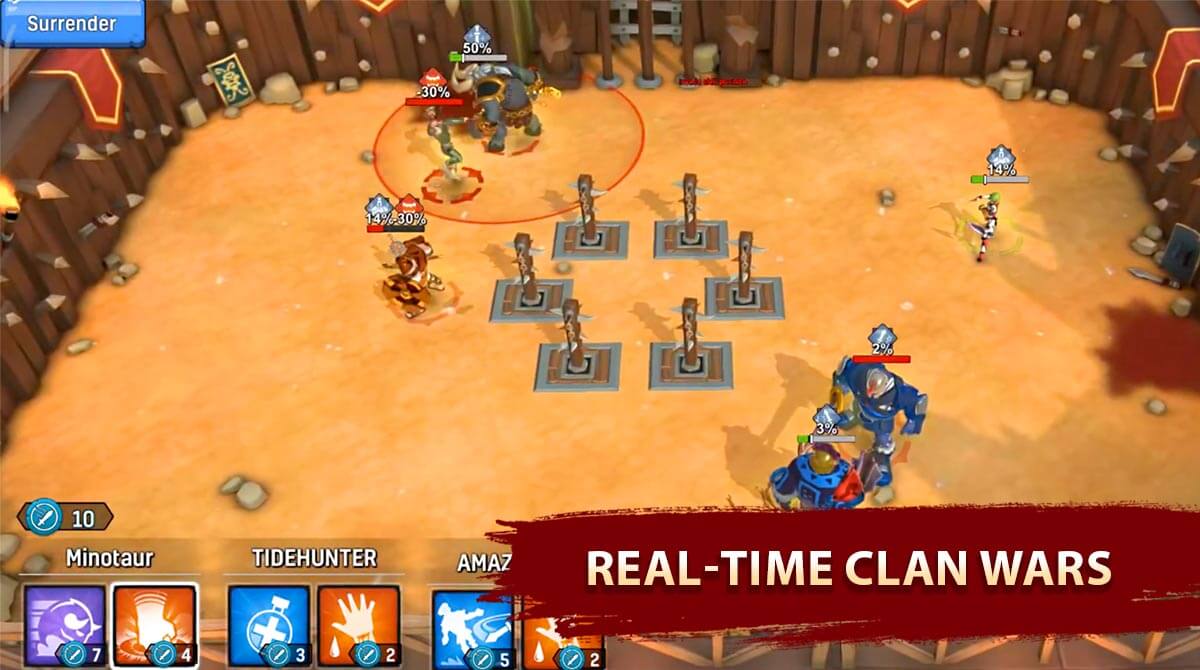 gladiator heroes gameplay on pc
