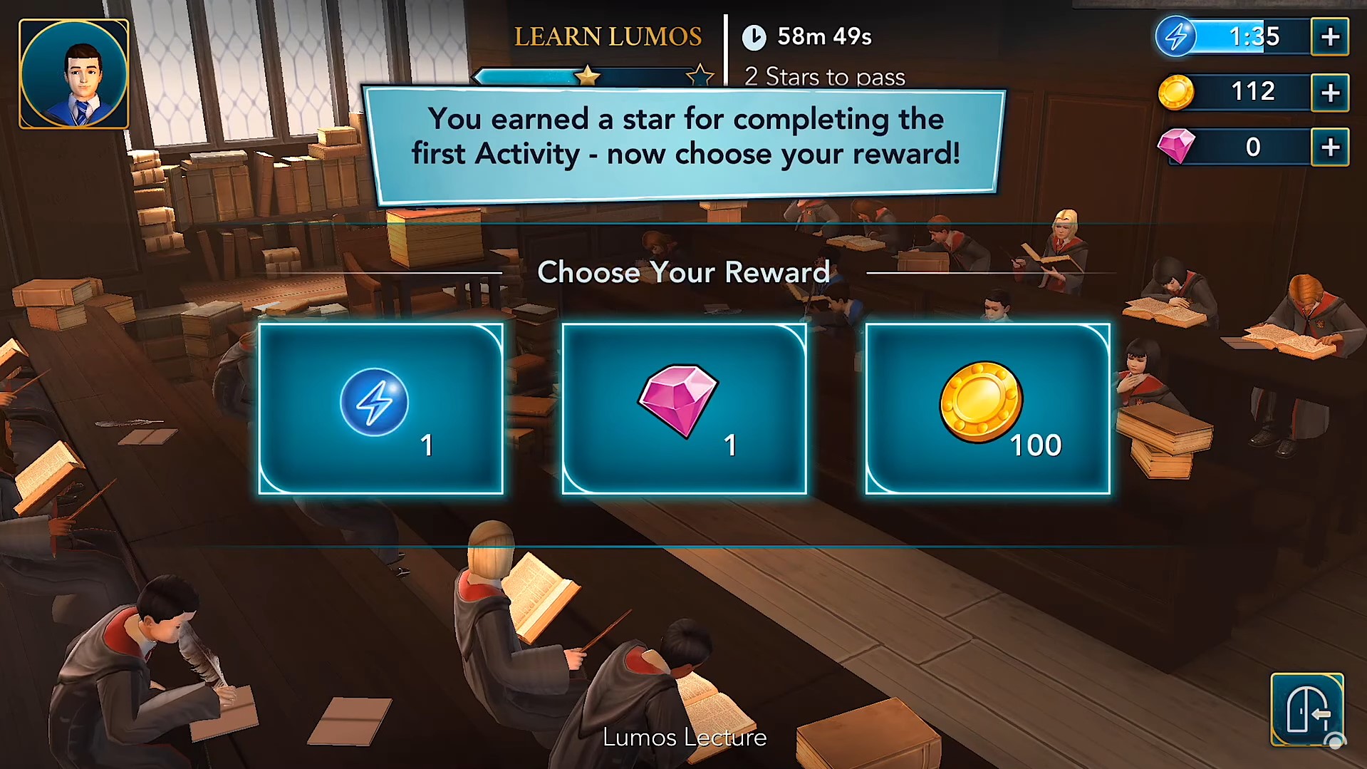 Harry Potter game rewards