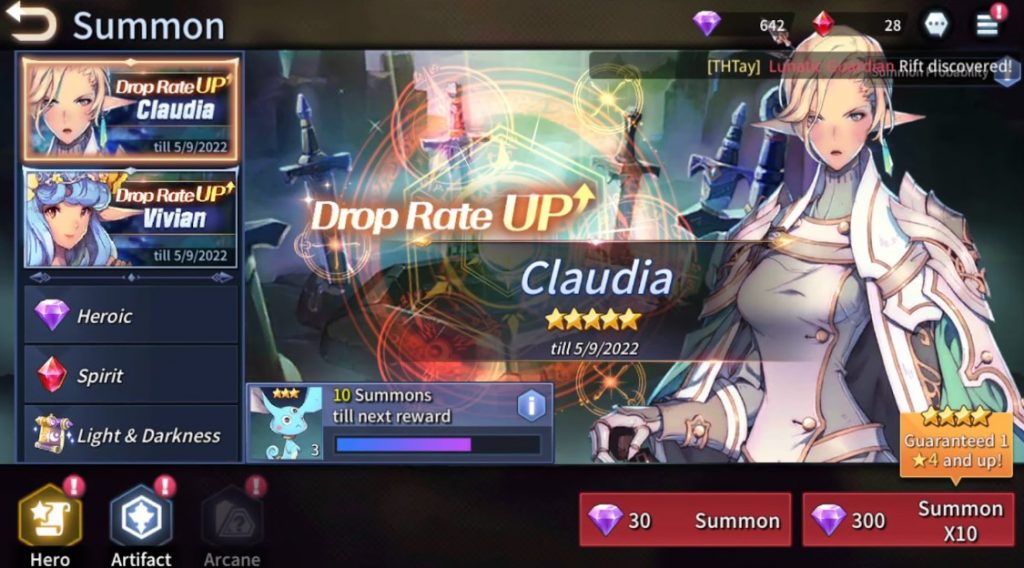 Kingdom of heroes Claudia