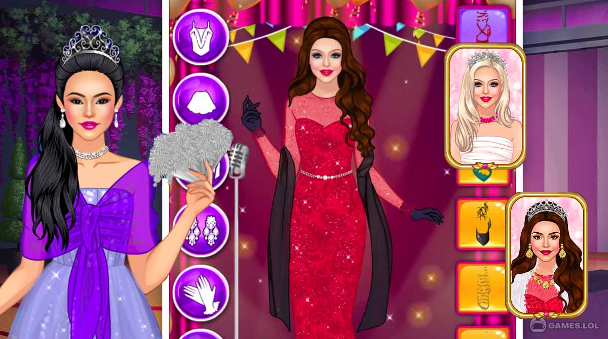 prom dress dress up games