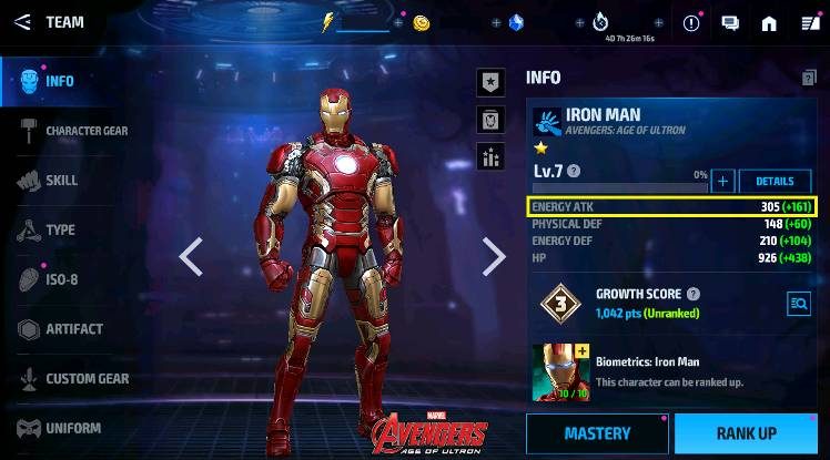 Character Mastery Marvel Future Fight