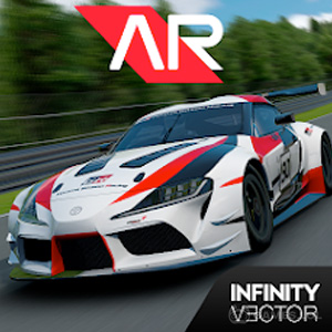 Race car driving road online platform video game Vector Image