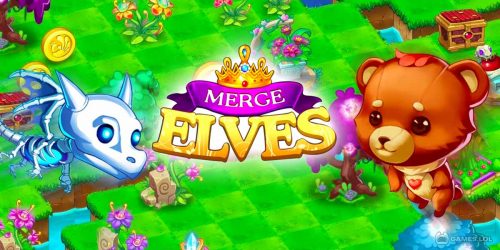 Play Merge Elves-Merge 3 Puzzles on PC