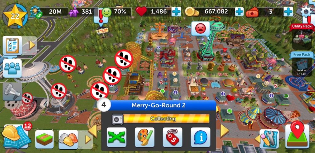 RollerCoaster Tycoon Touch Ride prices