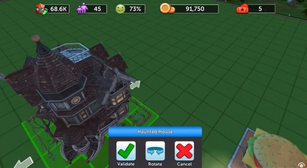 RollerCoaster Tycoon Touch building activities