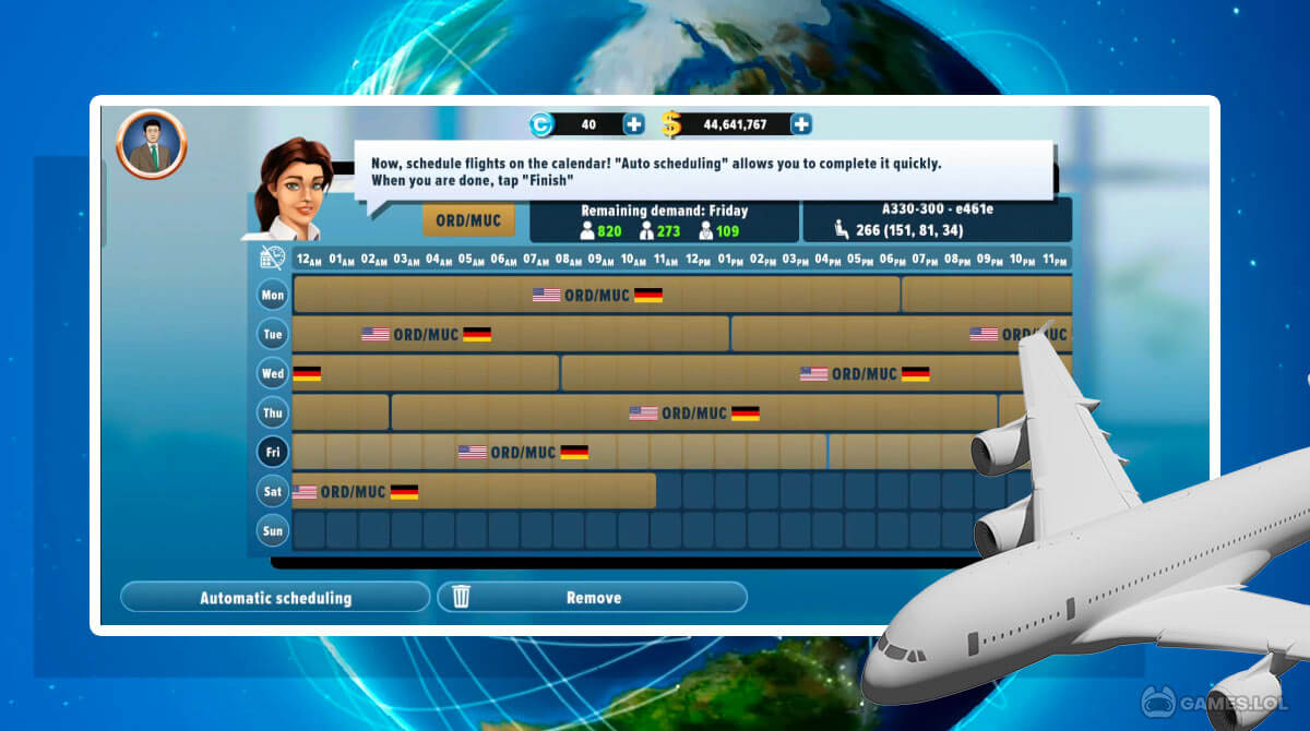 airlines manager gameplay on pc