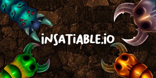 Play Insatiable io -Slither Snakes on PC