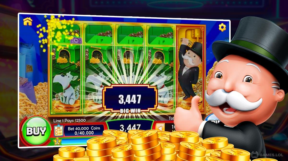 monopoly slots gameplay on pc