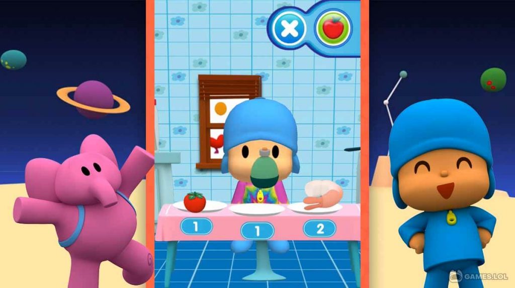 Pocoyo Funny games: Cartoon games and toddler games