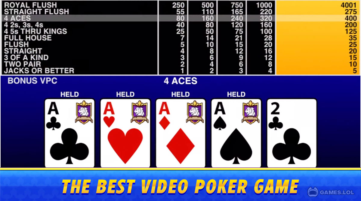 video poker clasic free pc download