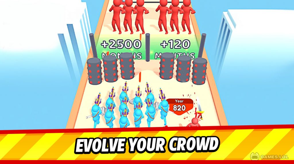 crowd evolution gameplay on pc