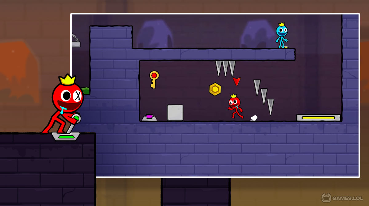 red blue stickman gameplay on pc