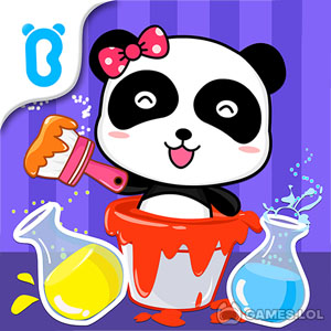 baby panda s color mixing on pc