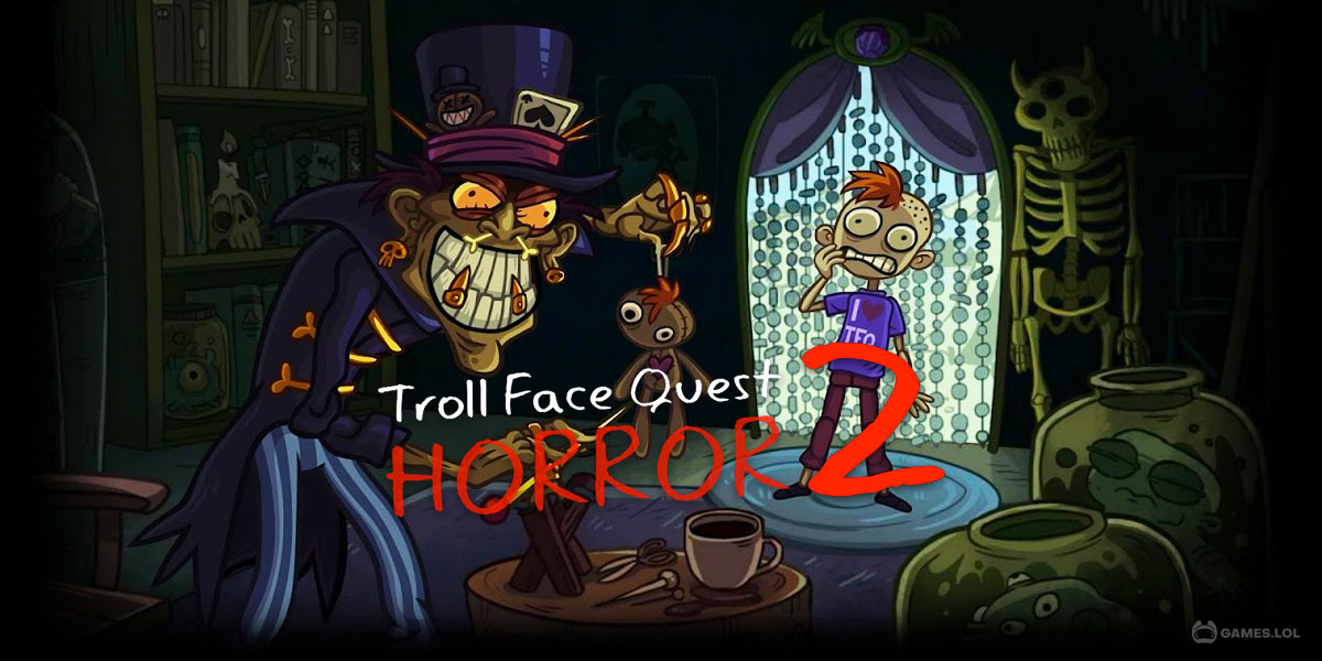 Trollface but spooky
