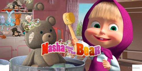 Play Masha and the Bear: Cleaning on PC