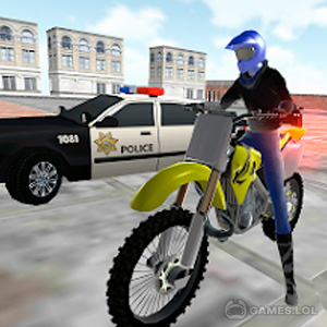 Play Motocross Racing Cop Game on PC