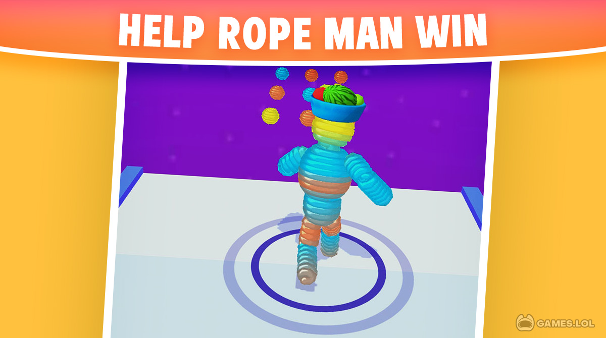 rope man run gameplay on pc