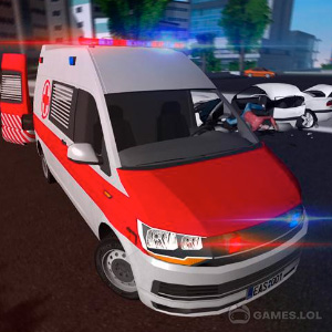 emergency ambulance on pc