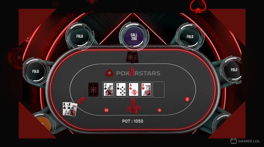 Interfaz de PokerStars Blackjack